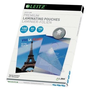 Leitz - Funda laminadora iLAM A4 2x100micron 100 piezas