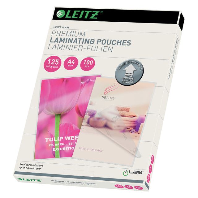 Leitz - iLAM lamineerhoes ft A4, 250 micron (2 x 125 micron), pak van 100 stuks