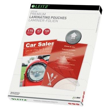 Leitz - Sleeve di plastificazione iLAM A3 2x175micron 100 pezzi
