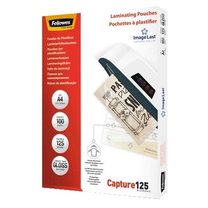 Fellowes - Bolsa plastificadora a4 2x125micras