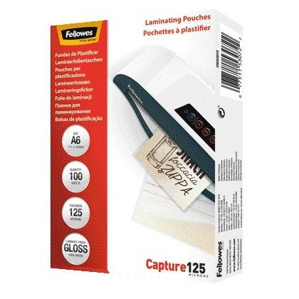 Fellowes - Laminating pouch a6 2x125micron