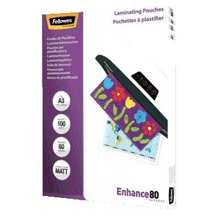 Fellowes - Laminating pouch a3 2x80micron matt