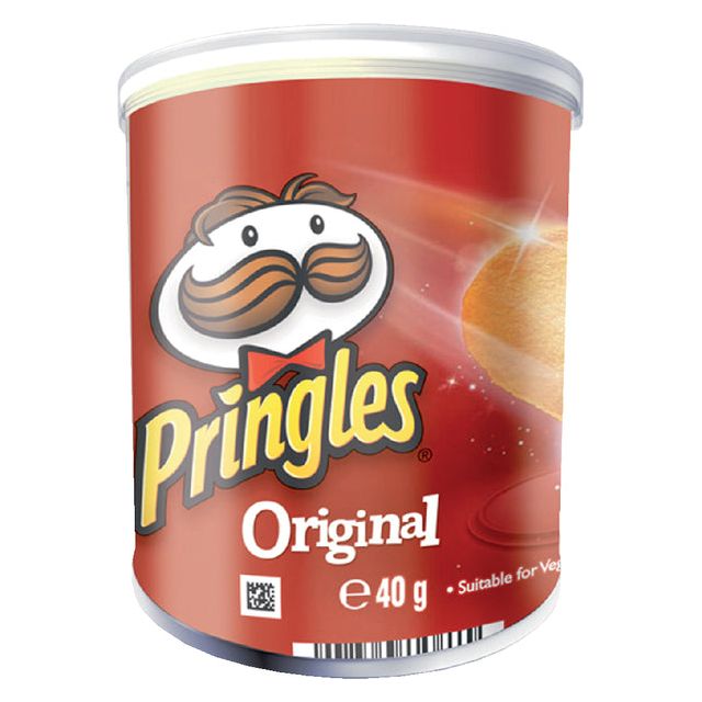 Pringles - Chips Original 40 grammes | Tube A 1 pièce | 12 pièces