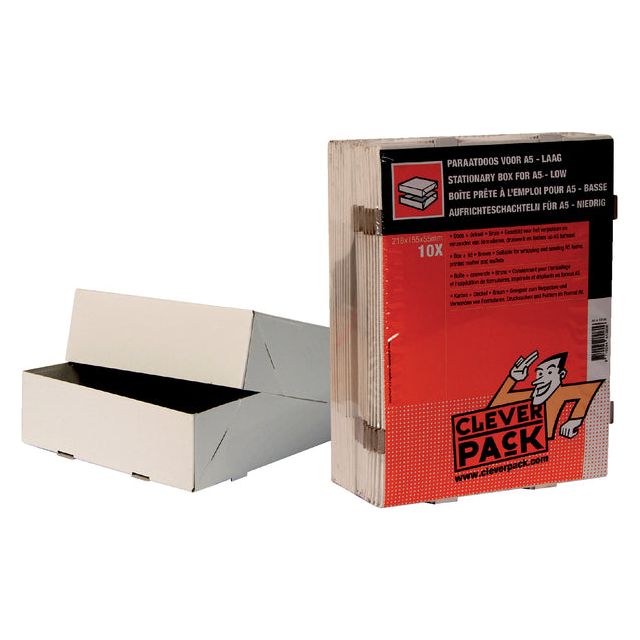 CleverPack - Paraatdoos A5 218x155x55mm voor 500vel wit 10st