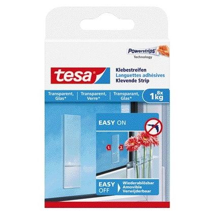 Tesa - Tiras adhesivas ® doble cara transparente 1kg 8 piezas 8 piezas