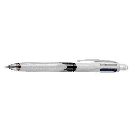 Bic - Ballpoint pen 3 colors with mechanical pencil HB 0.7mm medium white