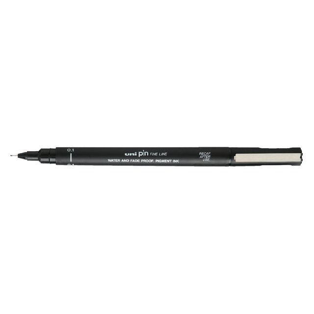 Uni -ball - Fineliner Pin 0,1 mm schwarz | 12 Stücke