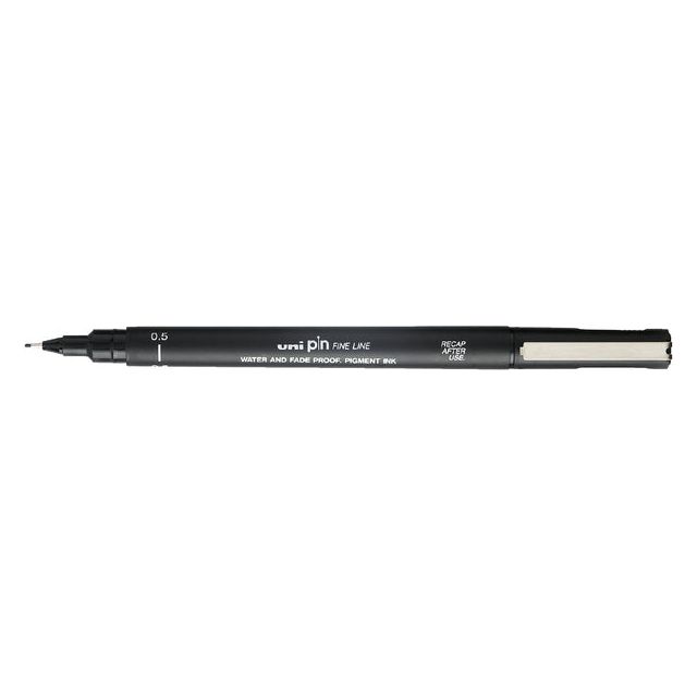 Uni -Ball - Fineliner Pin 0,5 mm noir | 12 pièces