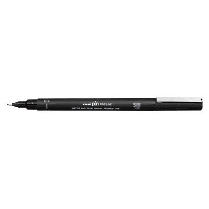 Uni-Ball - Fineliner Pin 0,7mm schwarz