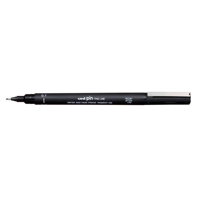 Uni -Ball - Fineliner Pin 0,7 mm noir | 12 pièces