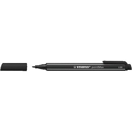 STABILO - Filzstift pointMax 488/46 schwarz | 10 Stück