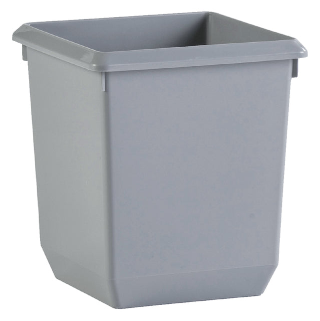 Vepa Bacs - Paper Box Plastic Square S 36 cm Gris de haut | 1 pièce | 4 pièces