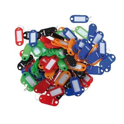 Pavo - Key label plastic assorted 100 pieces