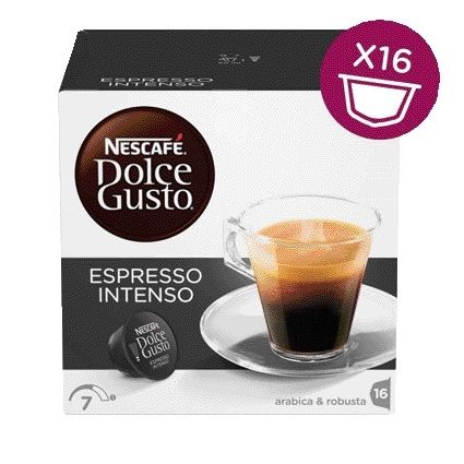 Nescafé - Coffee cups espresso intenso 16 pieces
