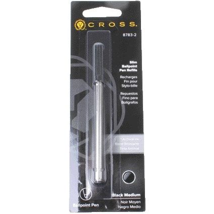 Cross -  Balpenvulling  slim click m zwart | 6 stuks