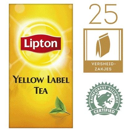 Lipton Tea Company - Thé étiquette jaune 25x1.5gr