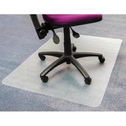 Floortex -  Stoelmat PVC 120x150cm voor zachte vloeren