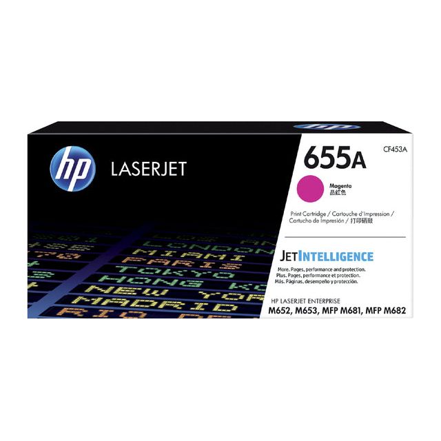 HP - toner 655A, 10 500 pagina's, OEM OEM CF453A, magenta