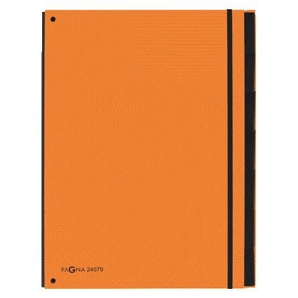 PAGNA - Carpeta clasificadora Trend A4 7 pestañas naranja