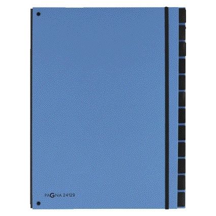 PAGNA - Cartella raccoglitore Trend A4 12 tabs azzurro