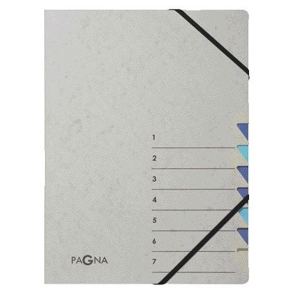 PAGNA - Cartella raccoglitore Easy A4 7 tabs azzurro/blu scuro