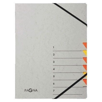 PAGNA - Carpeta clasificadora Easy A4 7 pestañas amarillo/naranja