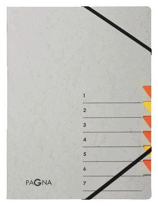 PAGNA -  Sorteermap  Easy A4 7 tabs geel/oranje