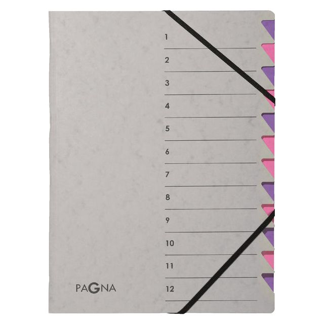 Pagna - Tri Folder Pagna Easy A4 12TAB Purple / Lila | 1 pièce | 5 pièces