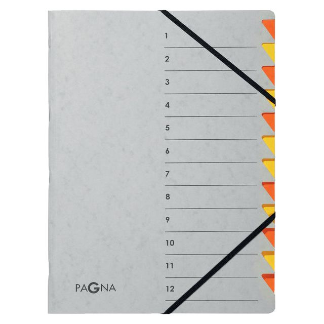 PAGNA - Sortierordner PAGNA Easy A4 12 Tabs Orange/Gelb | 1 Stück