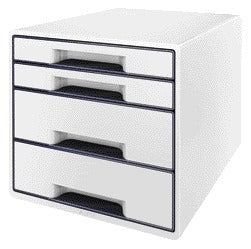 Leitz - Drawer unit WOW CUBE A4 maxi 4 drawers white/grey