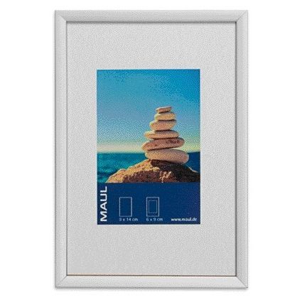MAUL - Cornice per foto design 10x15 cm cornice in alluminio argento