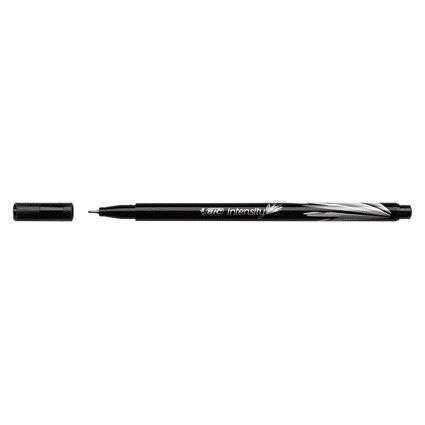 Bic - Fineliner Intensity fino negro | 12 piezas