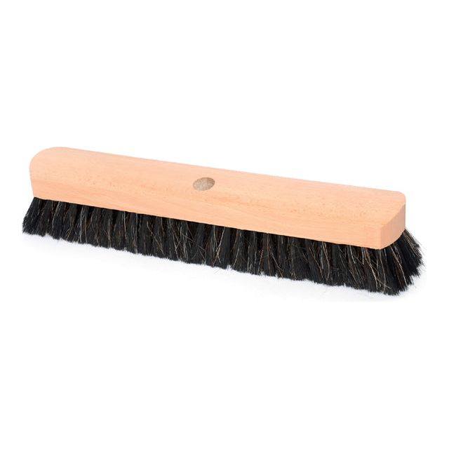 CleanInq - Room Broom CleanInq Wood 40 cm cheveux noirs | 1 pièce | 10 morceaux