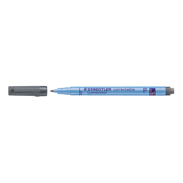 Staedtler - Filz -Tip Pen OHP Lumo F 305 Korrektur ZW | 10 Stück