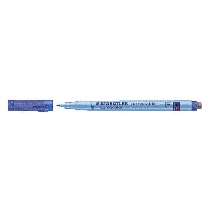 Staedtler -  Viltstift Lumocolor 305 non permanent correctable F blauw