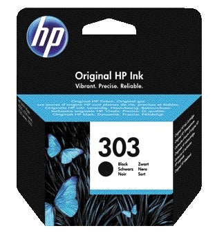 HP - Cartucho de tinta t6n02ae 303 negro