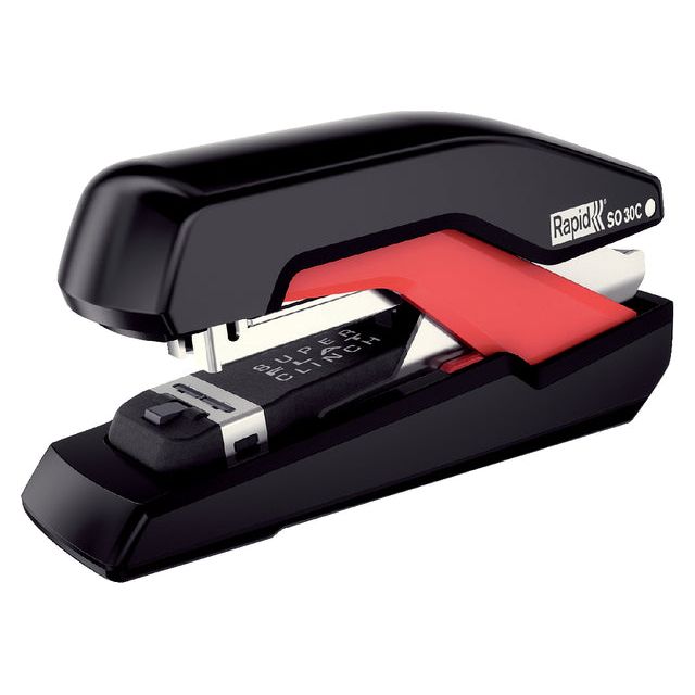 Rapid - Stapler SO30C Halfstrip 30sh Black / Red | 1 pièce