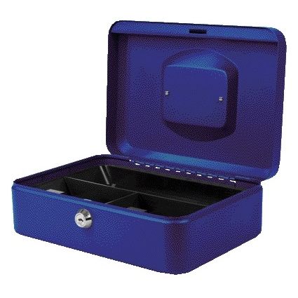 Pavo -  Geldkist  250x180x90mm blauw