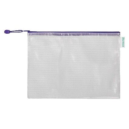 Tarifold -  Opbergtas met rits 330x240mm PVC blauw