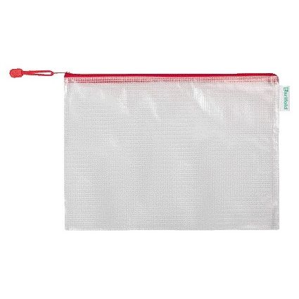 Tarifold - Storage bag with zipper 330x240mm PVC red