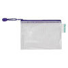 Quantore - Storage bag with zipper 175x125mm PVC blue | 8 pieces