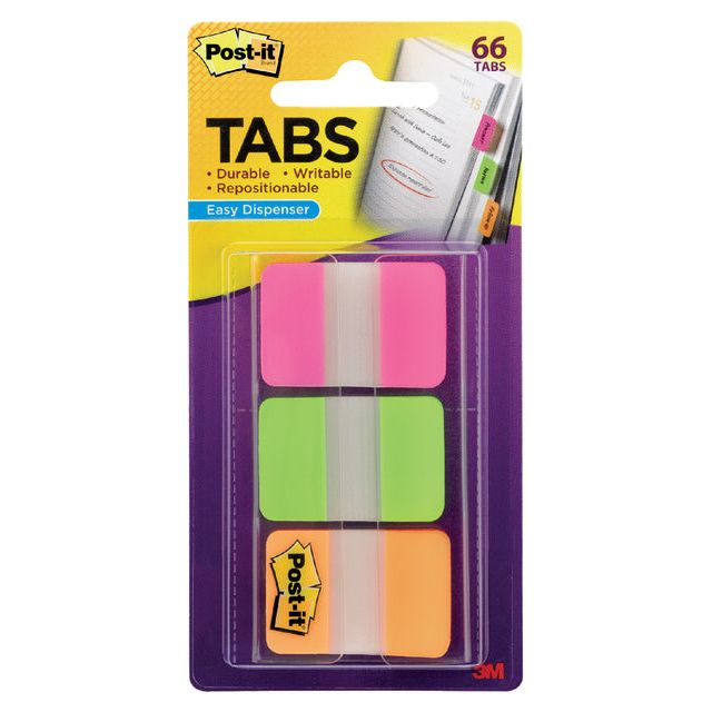 Post-it - Indextabs 686 25x38mm strong assorti | 6 stuks