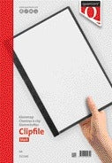 Quantore - Dossier à clips 3mm noir | 5 pièces