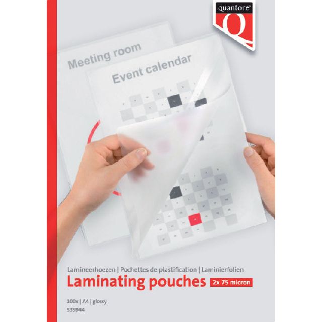 Quantor - Laminingabdeckung A4 2x75micron 100 Stück