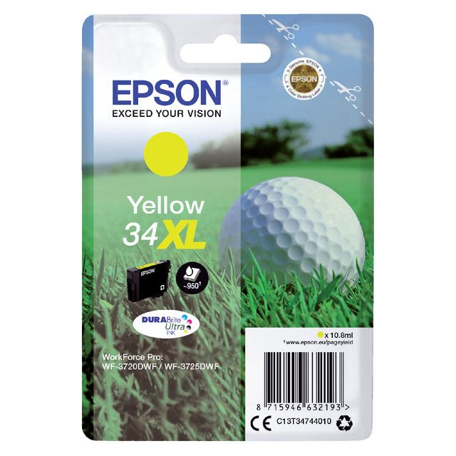 Epson - Tintenpatrone Epson 34xl T3474 Yellow | 1 Stück