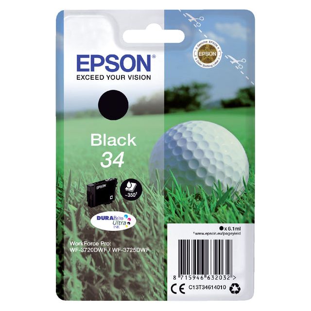 Epson - Inkcartridge Epson 34 T3461 Black | 1 Stück