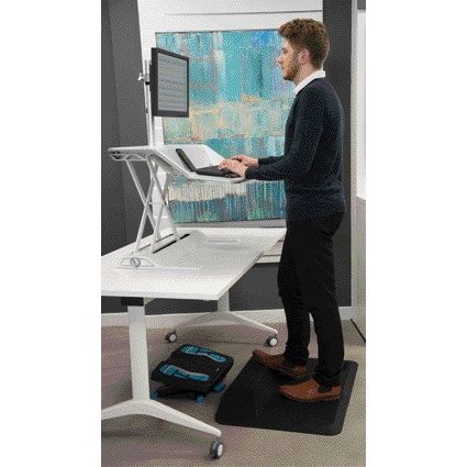 Fellowes - Tappetino poggiapiedi activefusion nero
