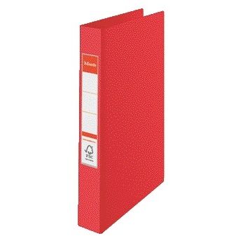 Esselte - Carpeta de anillas A4 23 anillas O-mech 19mm PP rojo