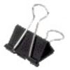 MAUL -  Papierklem  213 foldback 32mm zwart 12 stuks