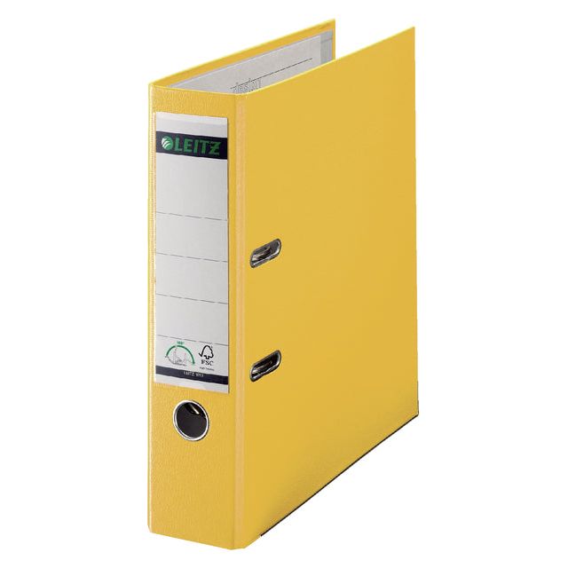 Leitz - Ordner Leitz 1010 180 ° 80 mm pp A4 jaune | 1 pièce